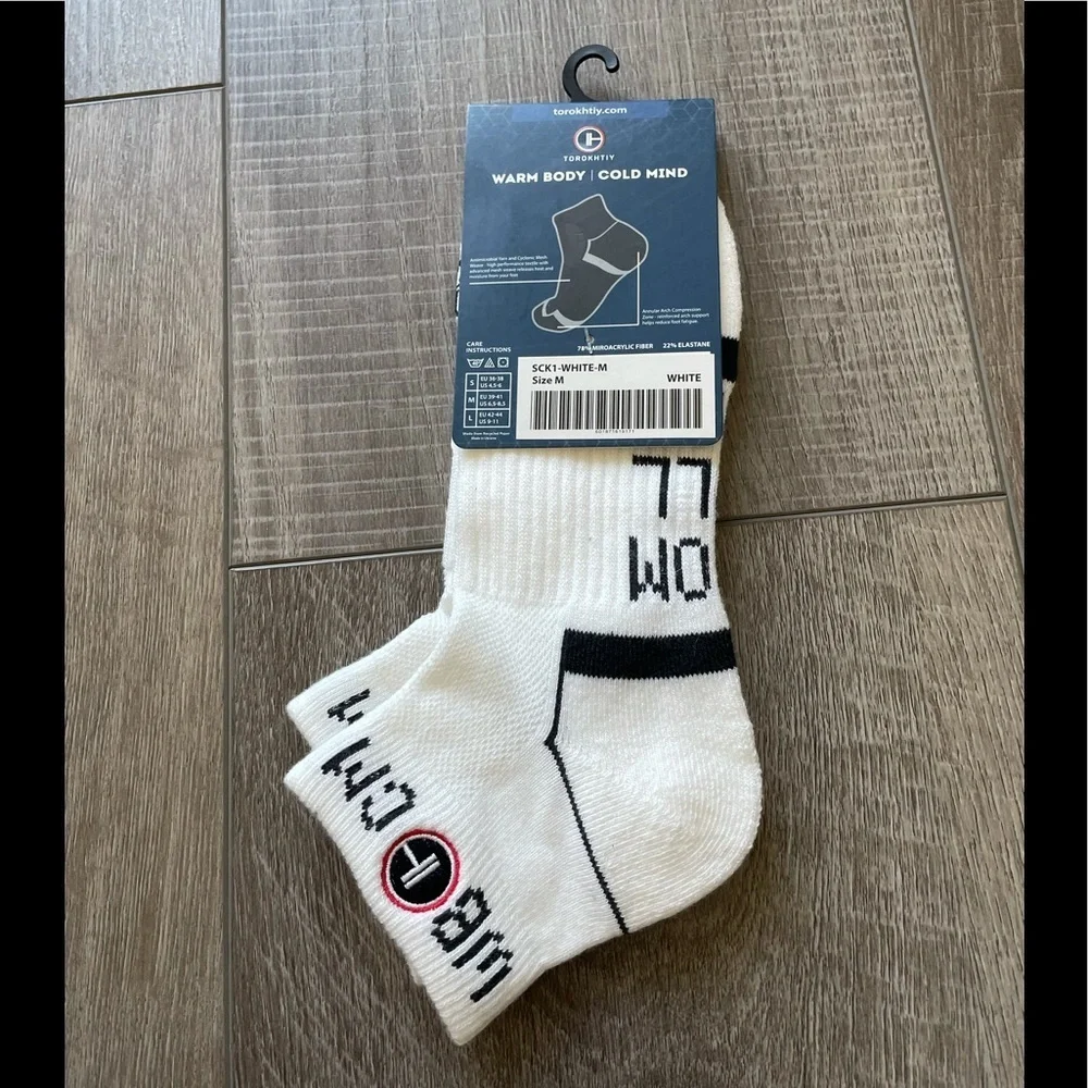 Torokhtiy Warm Body | Cold Mind Sock in White